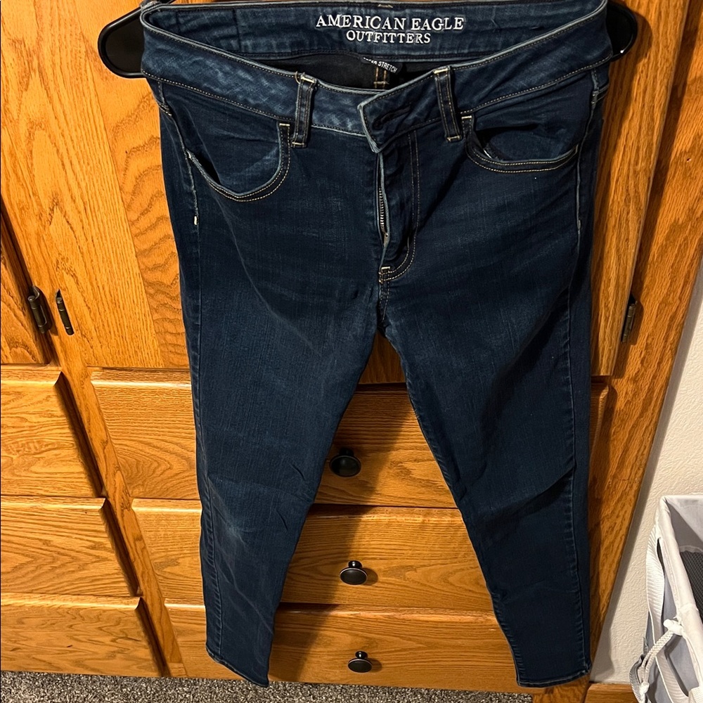 American Eagle Outfitters Super Stretch Jeans - Dark Blue